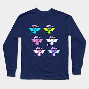 6 Cute Dragons Long Sleeve T-Shirt